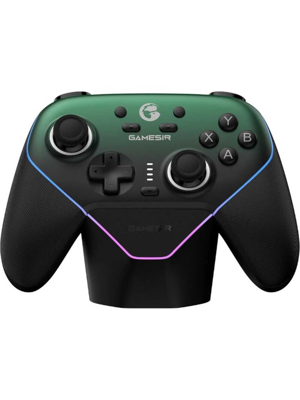 Wireless Gaming Controller for PC/Switch/iOS/Android, RGB Lighting, Hall Effect